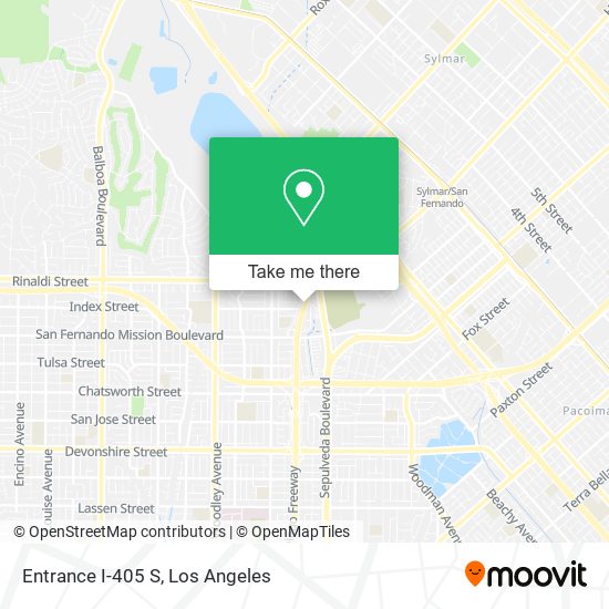 Mapa de Entrance I-405 S