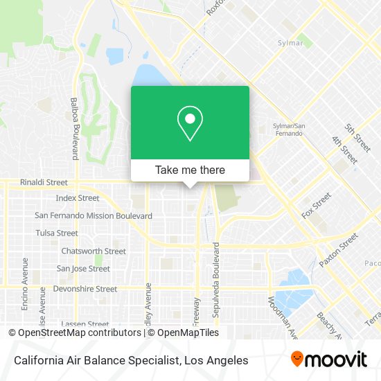 Mapa de California Air Balance Specialist