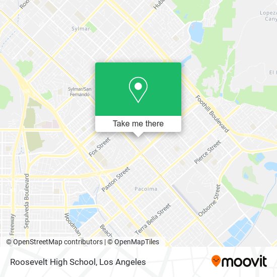 Roosevelt High School map