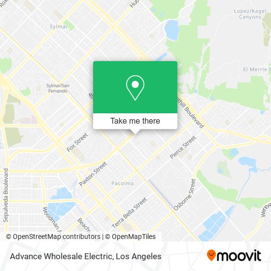 Advance Wholesale Electric map