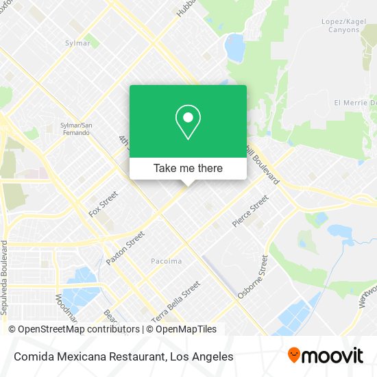 Comida Mexicana Restaurant map