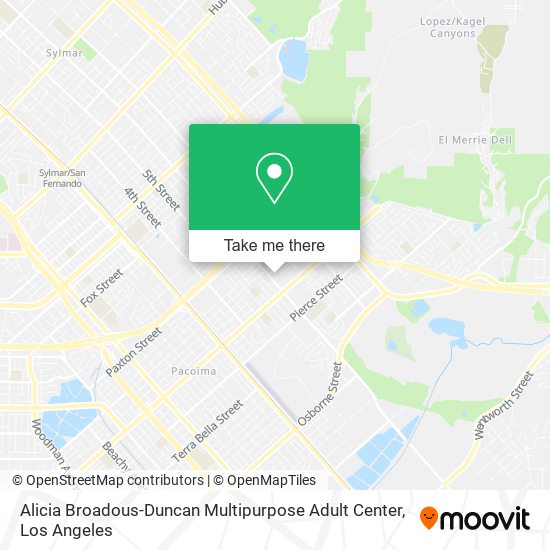 Mapa de Alicia Broadous-Duncan Multipurpose Adult Center