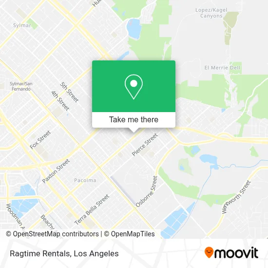 Ragtime Rentals map