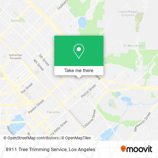 8911 Tree Trimming Service map
