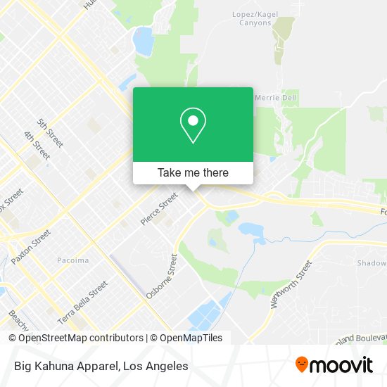 Mapa de Big Kahuna Apparel