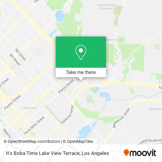 It's Boba Time Lake View Terrace map