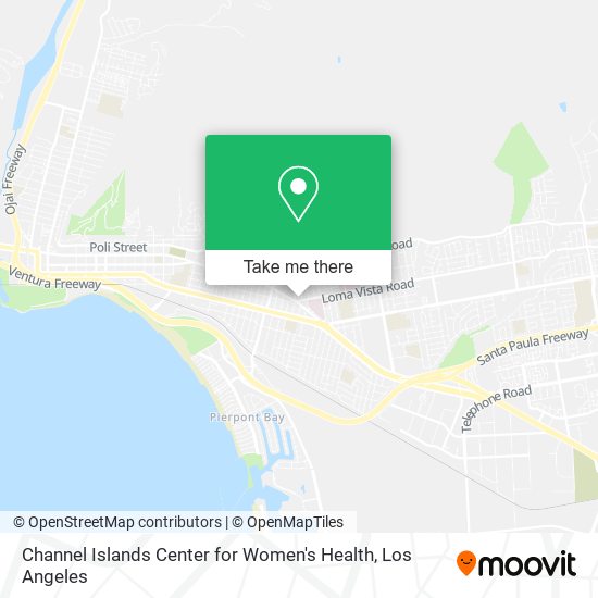 Mapa de Channel Islands Center for Women's Health