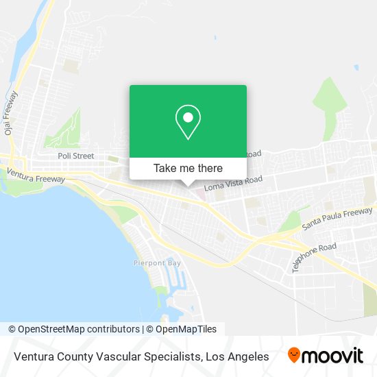 Mapa de Ventura County Vascular Specialists