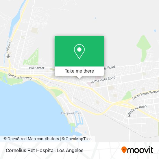 Mapa de Cornelius Pet Hospital