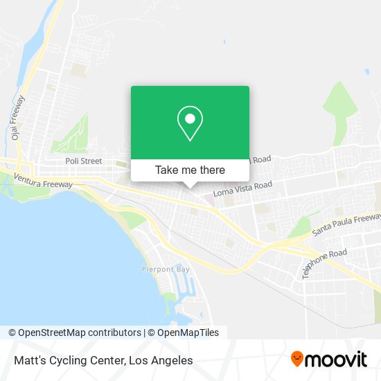 Matt's Cycling Center map