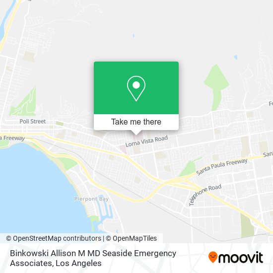 Binkowski Allison M MD Seaside Emergency Associates map