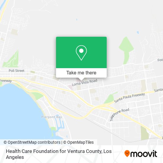 Mapa de Health Care Foundation for Ventura County