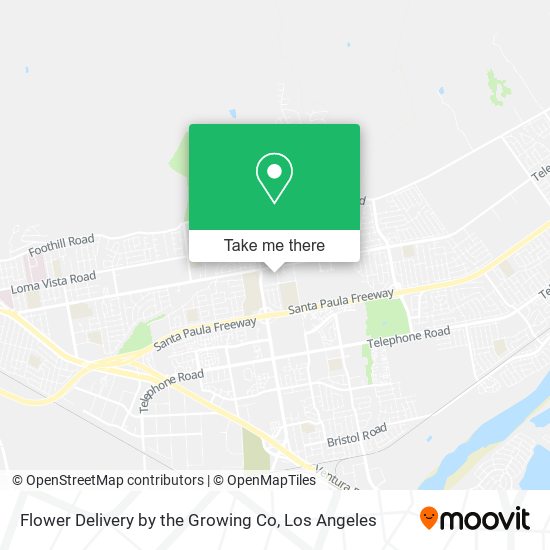 Mapa de Flower Delivery by the Growing Co