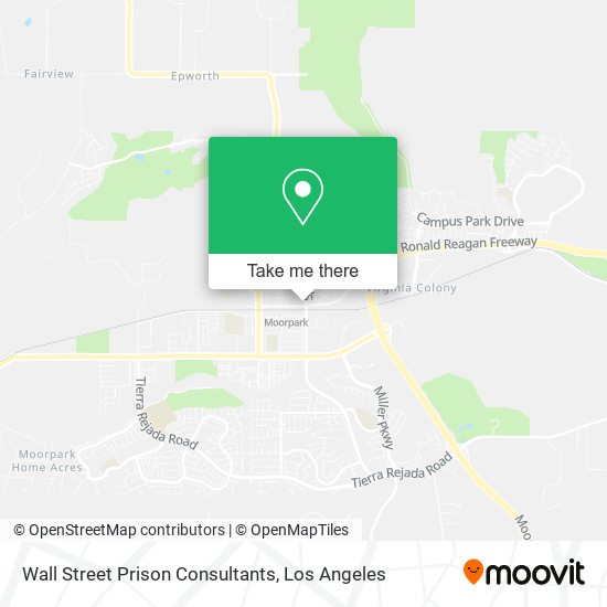 Wall Street Prison Consultants map