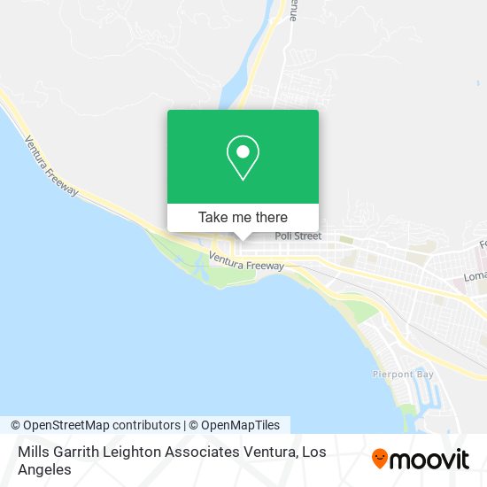 Mills Garrith Leighton Associates Ventura map