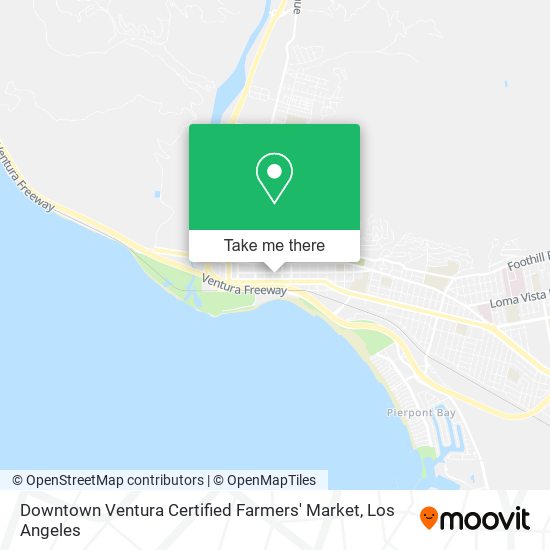 Mapa de Downtown Ventura Certified Farmers' Market