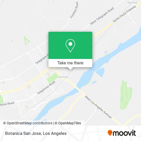 Mapa de Botanica San Jose
