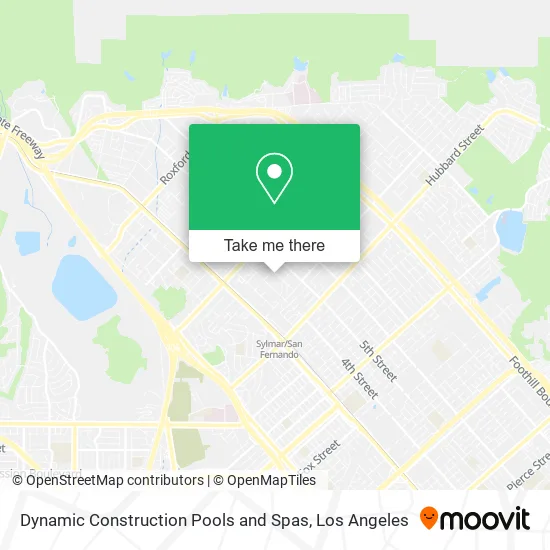 Dynamic Construction Pools and Spas map