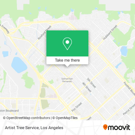 Artist Tree Service map