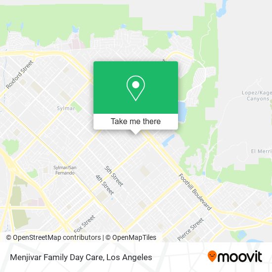 Menjivar Family Day Care map