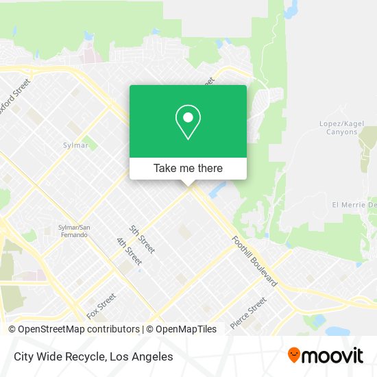 City Wide Recycle map