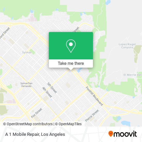 A 1 Mobile Repair map