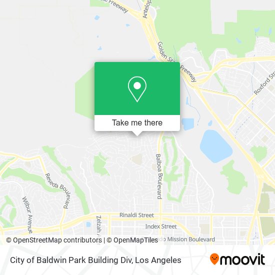 City of Baldwin Park Building Div map