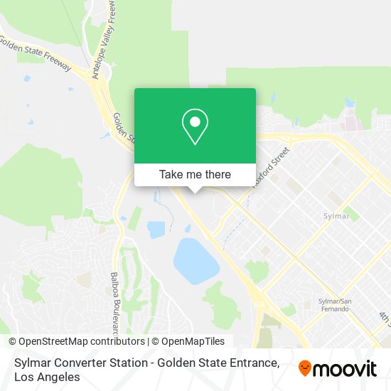 Mapa de Sylmar Converter Station - Golden State Entrance