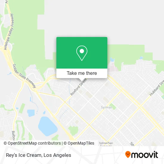 Rey's Ice Cream map