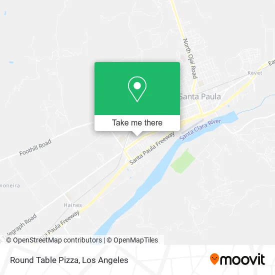 Round Table Pizza map