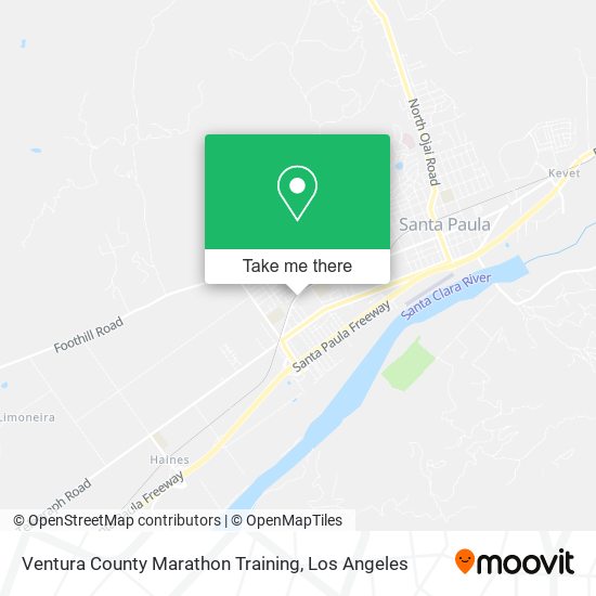 Ventura County Marathon Training map