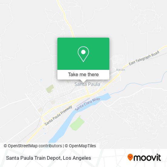 Santa Paula Train Depot map