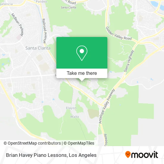 Mapa de Brian Havey Piano Lessons