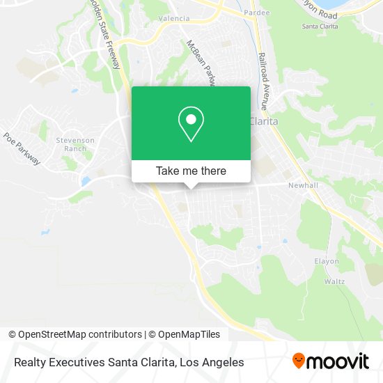 Realty Executives Santa Clarita map