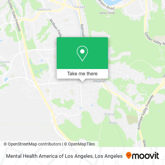 Mapa de Mental Health America of Los Angeles