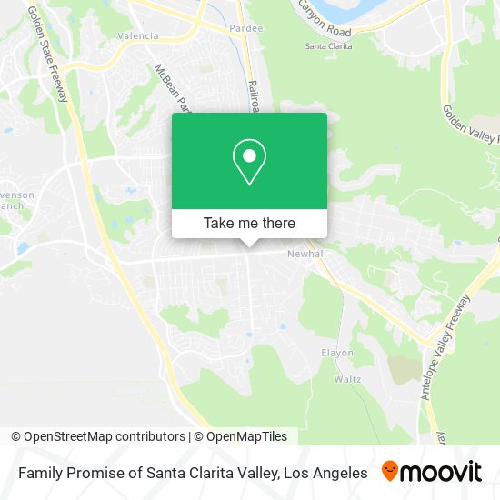 Mapa de Family Promise of Santa Clarita Valley