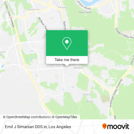 Emil J Simanian DDS in map