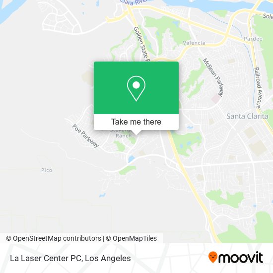 La Laser Center PC map