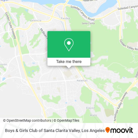 Mapa de Boys & Girls Club of Santa Clarita Valley