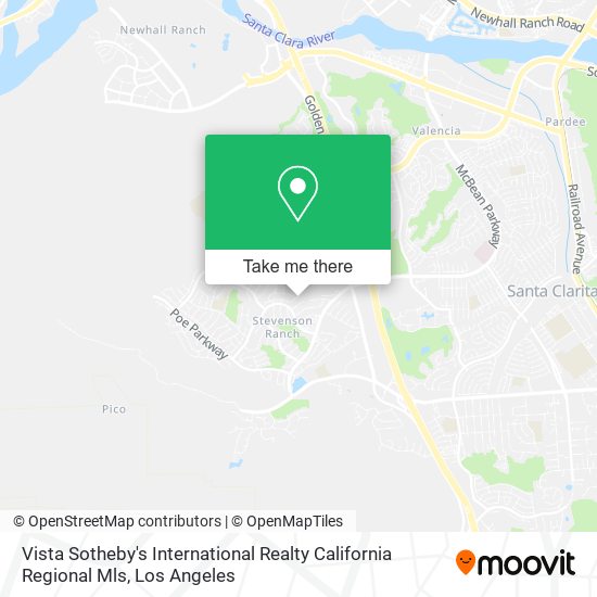 Mapa de Vista Sotheby's International Realty California Regional Mls