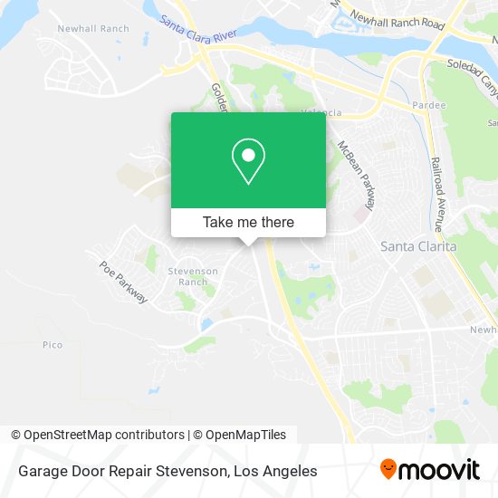 Mapa de Garage Door Repair Stevenson