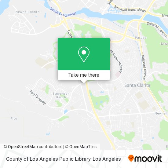 County of Los Angeles Public Library map
