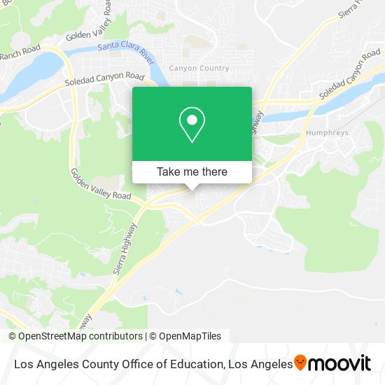 Mapa de Los Angeles County Office of Education