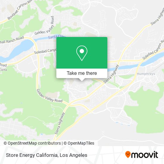 Mapa de Store Energy California