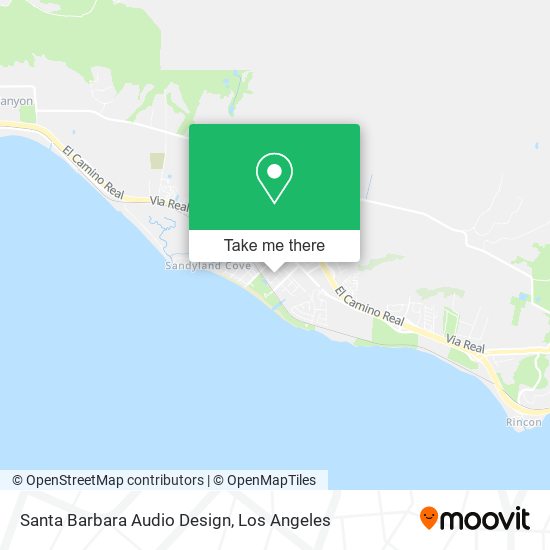 Mapa de Santa Barbara Audio Design
