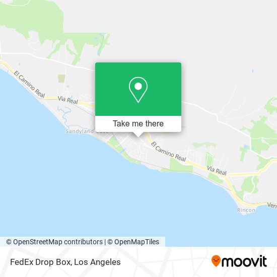 Mapa de FedEx Drop Box