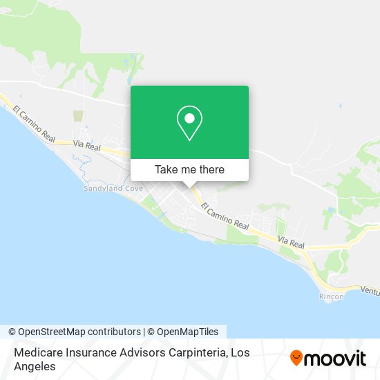 Mapa de Medicare Insurance Advisors Carpinteria