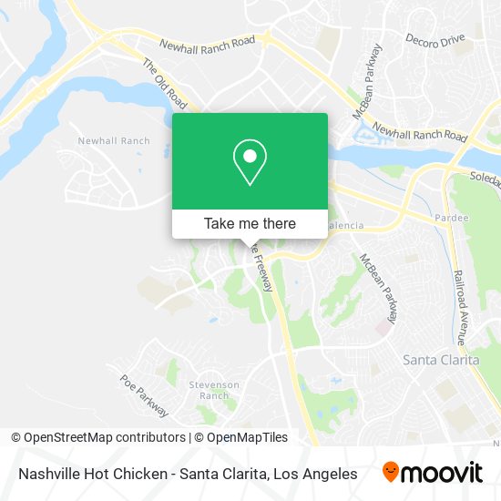 Mapa de Nashville Hot Chicken - Santa Clarita