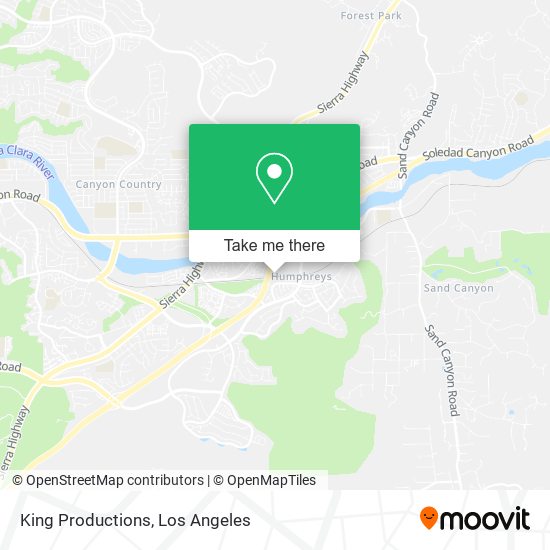 King Productions map