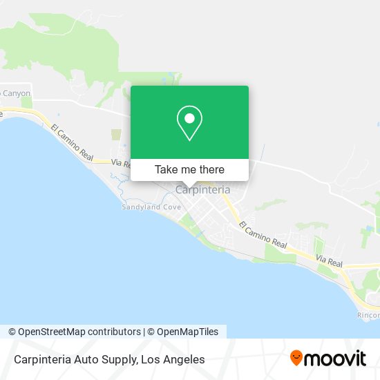 Carpinteria Auto Supply map